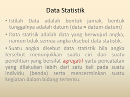 Data Statistik - Maya Arbina Ginting