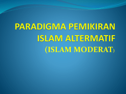 PARADIGMA PEMIKIRAN ISLAM ALTERMATIF