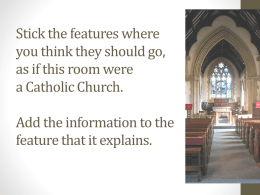 Features of a Catholic Church