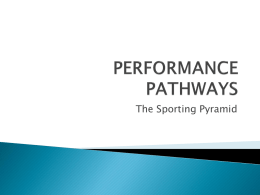PERFORMANCE PATHWAYS