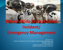 School-Wide Crisis Management Presentation