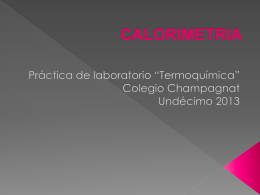 CALORIMETRIA lab.