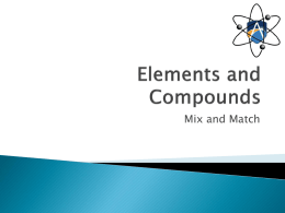 Elements, compounds and metals