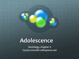 adolescenceppt - Coyne