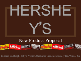 HERSHEY*S New Product Proposal