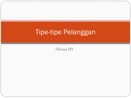 Tipe-tipe Pelanggan