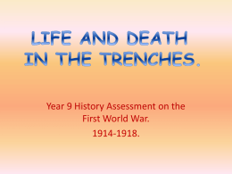 LIFE AND DEATH IN THE TRENCHES.