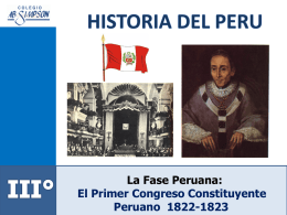 15. Primer Congreso Constituyente Peruano