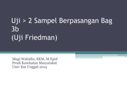 Uji > 2 Sampel Berpasangan Bag 3b (Uji Friedman)