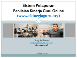 Sistem Pelaporan PKG Online