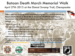 Bataan Death March Walk, 27 Apr 2013