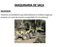 MAQUINARIA DE SACA