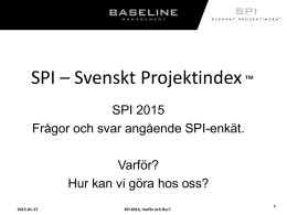 SPI-2015-varför&hur - Baseline Management