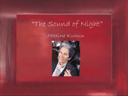 The Sound of Night