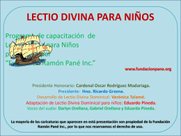 Lectio Divina para Niños - Fundación Ramón Pané, Inc.