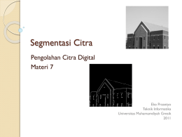PCD2011-7-Segmentasi Citra