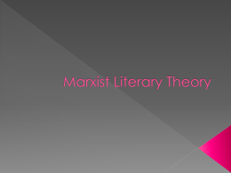 Marxist Literary Theory - A Level English Literature Site