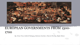 Political Change in Europe 1300-1750