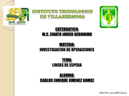 lineas de espera