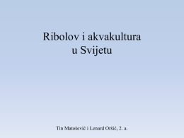 ribolov i akvakultura