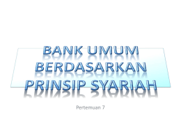 BANK UMUM BERDASARKAN PRINSIP SYARIAH