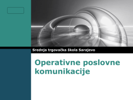 Operativne poslovne komunikacije