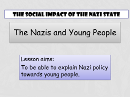 L2 Nazi policies towards the young