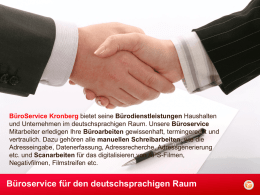 PPT - B&uuml;roService Kronberg