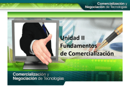 Diapositiva 1 - Comercializacion de la Tecnologia