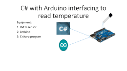 C# with Arduino interfacing to read temperature