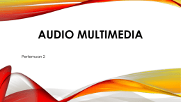 1. Audio Multimedia