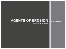 Agents of Erosion
