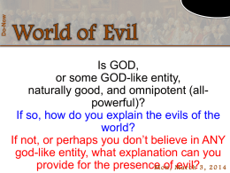 Leibniz, Voltaire, and Optimism (PPT)