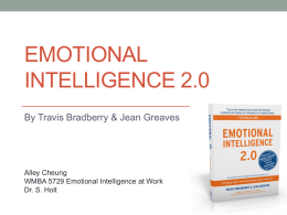 WMBA 5729 – Emotional Intelligence 2.0 Book Report