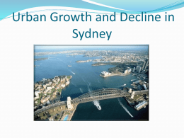 Urban Growth and Decline in Sydney