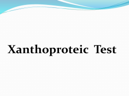 Xanthoproteic Test