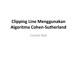 Clipping Line Menggunakan Algoritma Cohen
