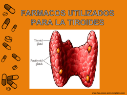 F&aacute;rmacos en Tratamiento de Enfermedades Tiroideas