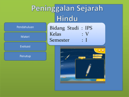 Peninggalan Sejarah Hindu