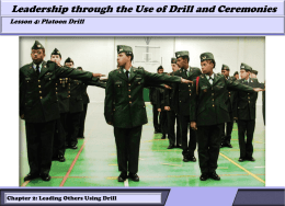 Lesson 4 - Platoon Drill