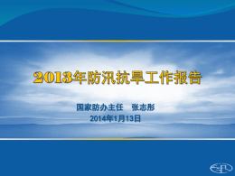 2013年防汛抗旱工作报告