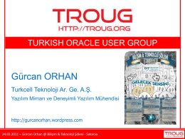 Veri tabanı sistemleri - Gurcan Orhan`s Oracle Data Integrator Blog