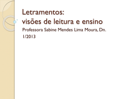 letramento e ensino - Sabine Mendes Moura