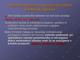 Informativni dan 2013 - Srednja zdravstvena šola Murska Sobota