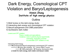 Dark Energy, Cosmological CPT Violation and Baryo/Leptogenesis