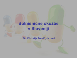 Bolnišnične okužbe v Sloveniji