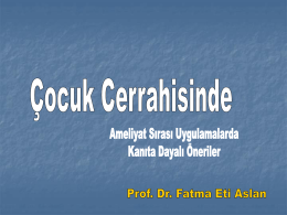 Prof Dr Fatma Eti Aslan