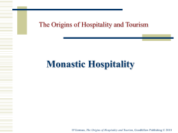 Monastic Hospitality - Goodfellow Publishers