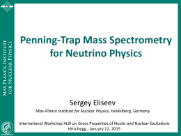 Penning-trap mass spectrometry for neutrino physics