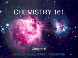 Class 22 - Department of Chemistry
